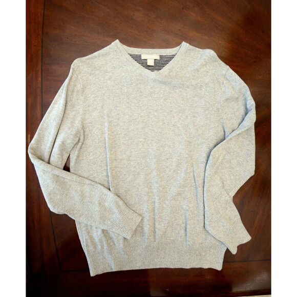 Grayson & Dunn Other - Grayson & Dunn Sweater XL Men's Gray Pullover Long Sleeve 100% Cotton V-Neck